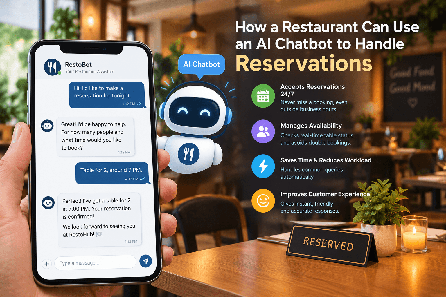 How a Restaurant Can Use an AI Chatbot to Handle Reservations